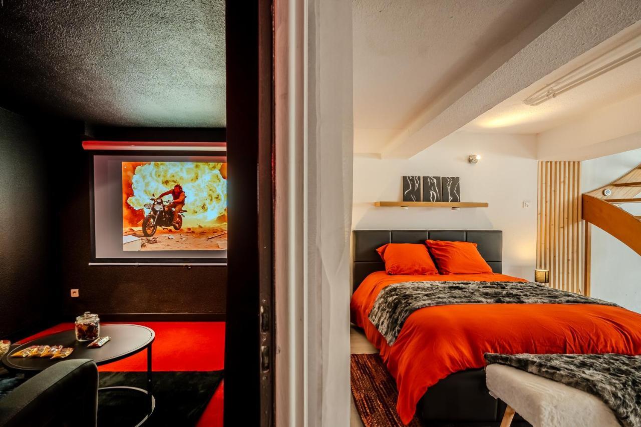 Cocon Relax - Jacuzzi - Cinema Apartment มงเบลียาร์ ภายนอก รูปภาพ